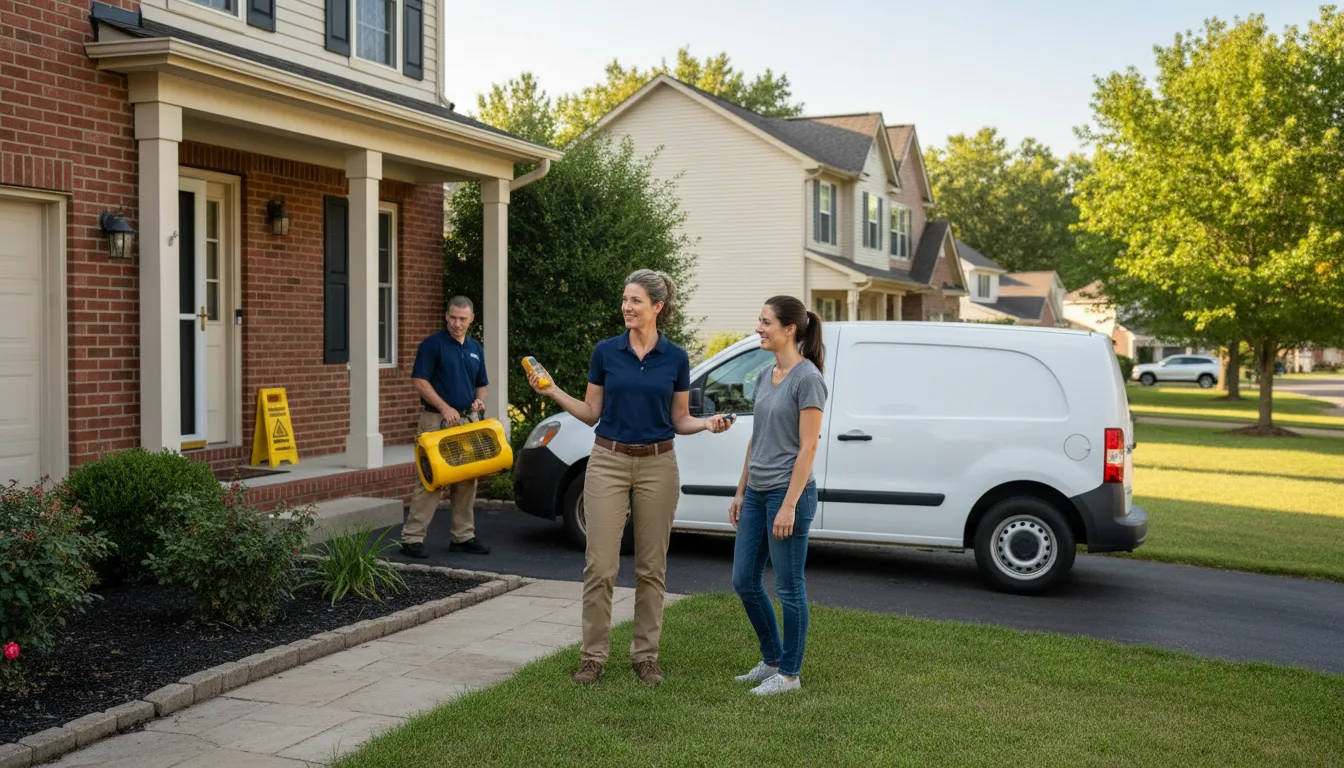 Residential water damage restoration in Tremont, PA